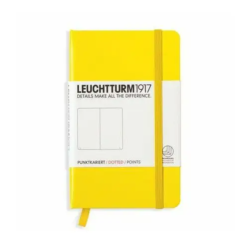 Leuchtturm, Notes Pocket, 185 stron, kropki, cytrynowy