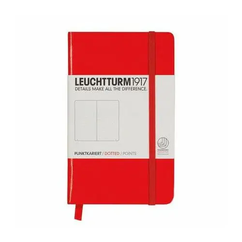 Notes pocket, 185 stron, kropki, czerwony Leuchtturm