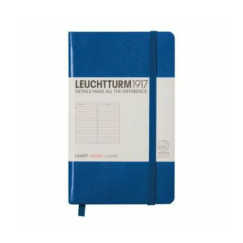 Leuchtturm, Notes Pocket, 185 stron, linia, niebieski