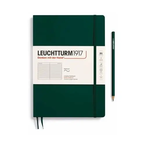 Leuchtturm1917 Notatnik composition b5, linie, forest green