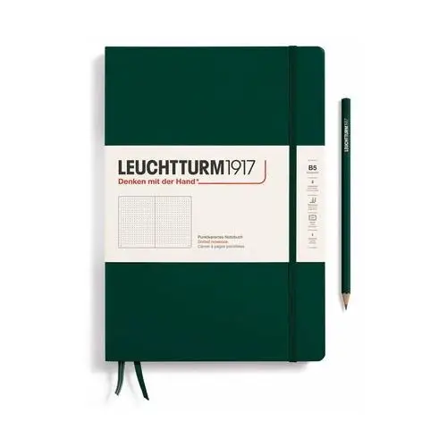 Notatnik Leuchtturm1917 Composition B5, Twarda Oprawa, Kropki, Forest Green