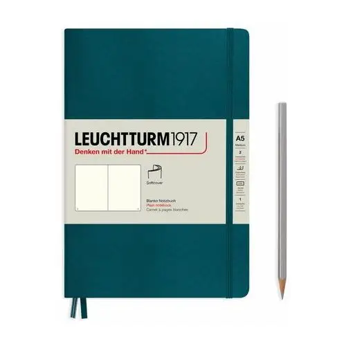 Leuchtturm1917 Notatnik medium a5, miękka oprawa, gładki, morski