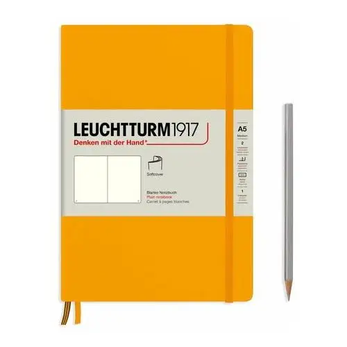 Leuchtturm1917 Notatnik medium a5, miękka oprawa, gładki, rising sun