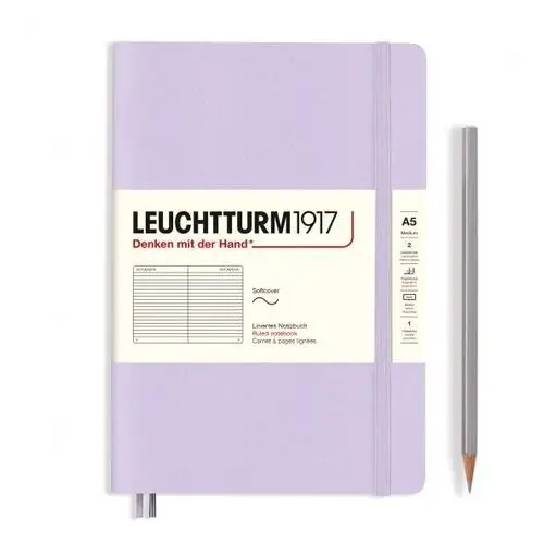 Leuchtturm1917 Notatnik medium (a5) miękka oprawa smooth colours lilac