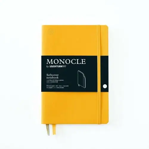 Leuchtturm1917 Notatnik monocle by paperback b6+, miękka oprawa, kropki, żółty