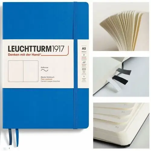 Leuchtturm1917 notatnik notes medium a5 gładki miękka oprawa szkicownik