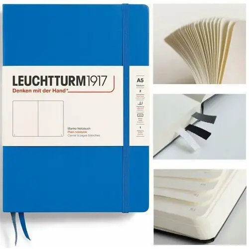 Leuchtturm1917 notatnik notes medium a5 gładki twarda oprawa szkicownik