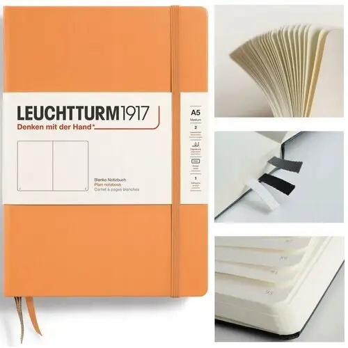 Leuchtturm1917 notatnik notes medium a5 gładki twarda oprawa szkicownik