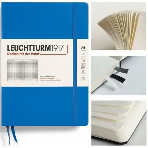 Leuchtturm1917 notatnik notes medium a5 kratka twarda oprawa zeszyt