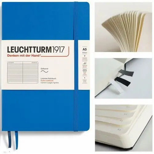 Leuchtturm1917 notatnik notes medium a5 linia miękka oprawa zeszyt