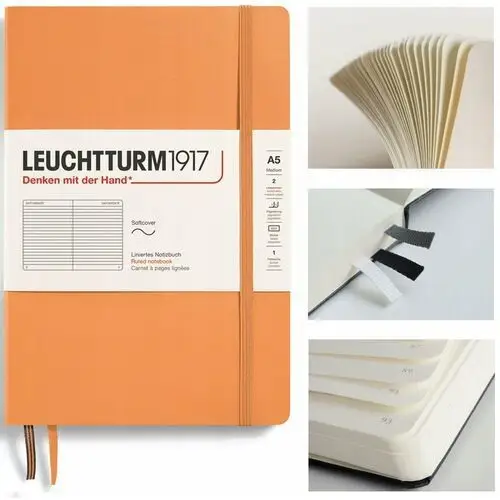 LEUCHTTURM1917 Notatnik Notes Medium A5 Linia miękka oprawa zeszyt