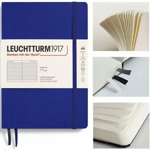 LEUCHTTURM1917 Notatnik Notes Medium A5 Linia miękka oprawa zeszyt