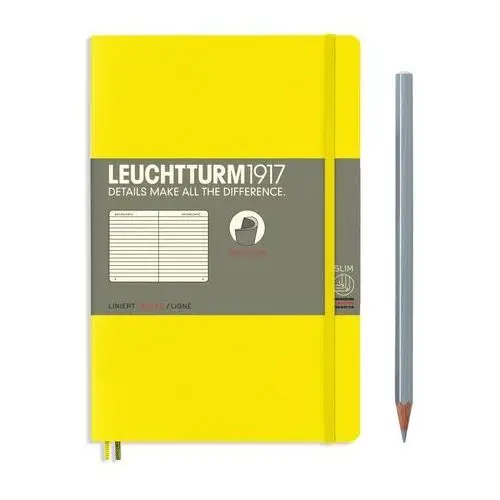 Notatnik paperback b6+, miękka oprawa, cytrynowy Leuchtturm1917