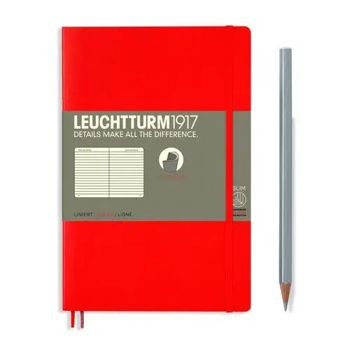 Notatnik paperback b6+, miękka oprawa, czerwony Leuchtturm1917