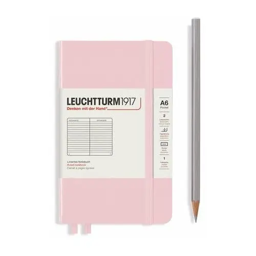 Notatnik Leuchtturm1917 Pocket A6, twarda oprawa, linie, powder