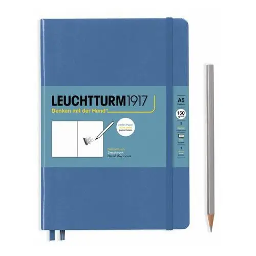 Leuchtturm1917, szkicownik Medium, A5, denim