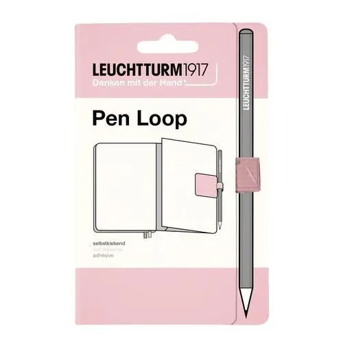 Szlufka na długopis / ołówek (pen loop) , muted colours powder (pudrowo różowa) Leuchtturm1917