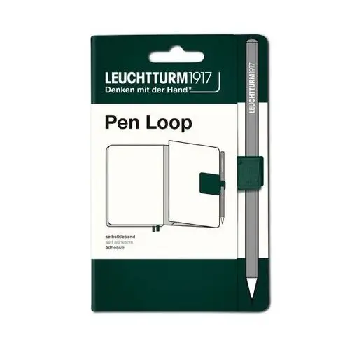Szlufka na długopis/ołówek (pen loop) natural colours forest green Leuchtturm1917