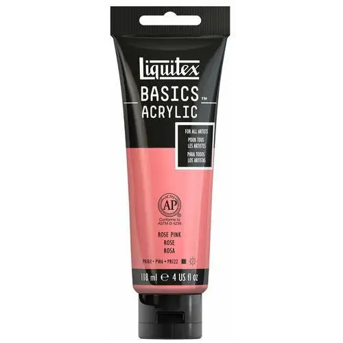 Liquitex basics farba akrylowa 118 ml, kolor rose pink Colart international s.a