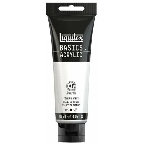 Liquitex Basics Farba Akrylowa 118 Ml, Kolor Titanium White