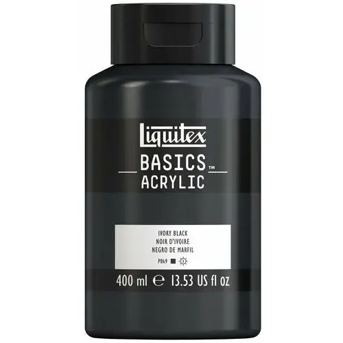 Liquitex Basics, Farba akrylowa, 400 ml, Ivory Black, Liquitex