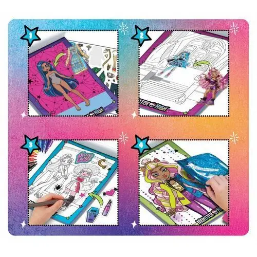 Pamiętnik sketchbook monster high cute Lisciani 3