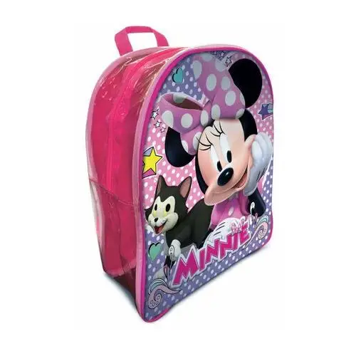 Plecak dla przedszkolaka dziewczynki różowy Lisciani Myszka Minnie jednokomorowy, kolor zielony