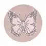 Lorena Canals Dywan bawełniany Butterfly Nude Ø 160 cm Sklep