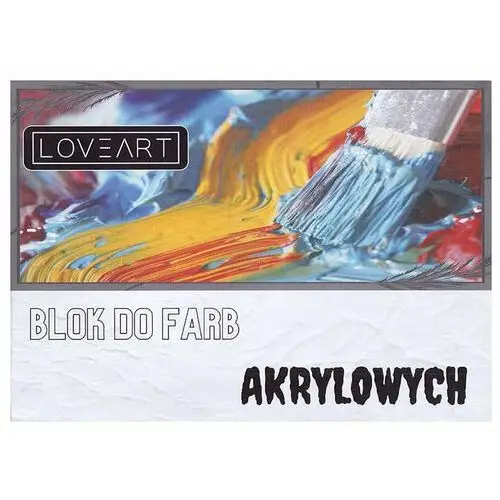 Blok do farb akrylowych 230g a4 10ark Loveart