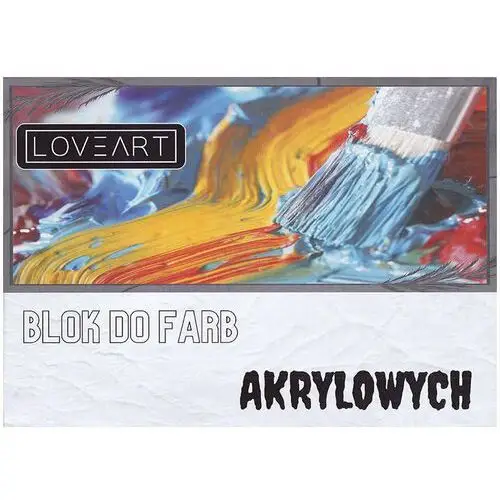 Blok do farb akrylowych 230g - format a3 10ark Loveart