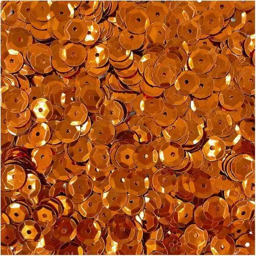 Loveart Cekiny okrągłe metaliczne 9mm 15g - pomarańczowe