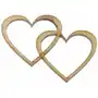 Loveart Dekor ze sklejki drewniany dekor złączone serca Sklep