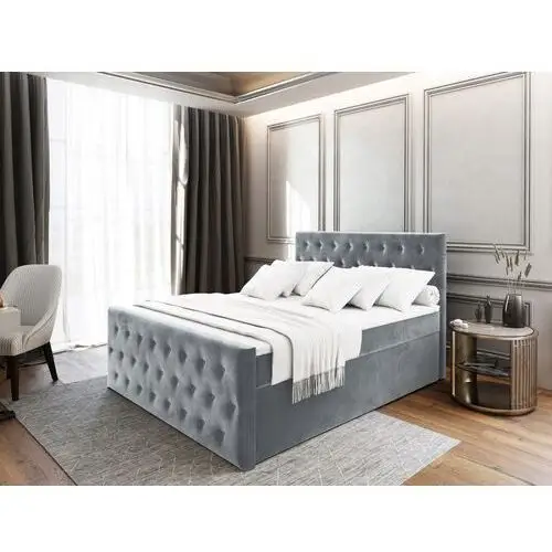Łóżko tapicerowane Fondi 140x200 Duże skrzynia