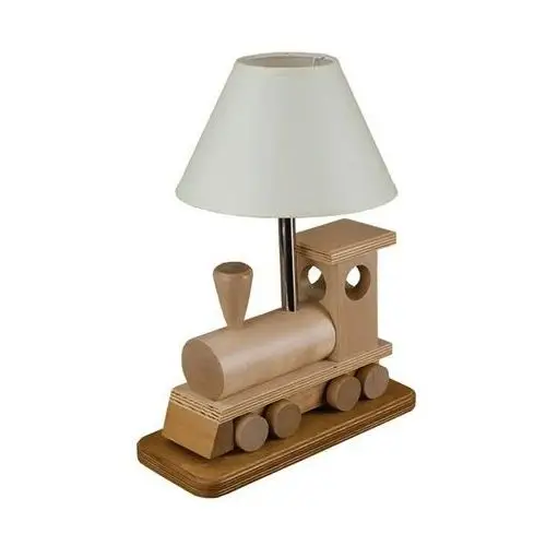 Drewniana lampka dziecięca lokomotywa - S189-Skarlet