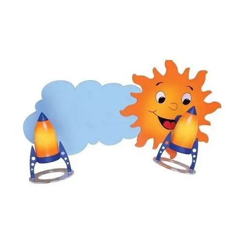 Lampa ścienna dziecięca słoneczko rakieta - s217-gerian Lumes