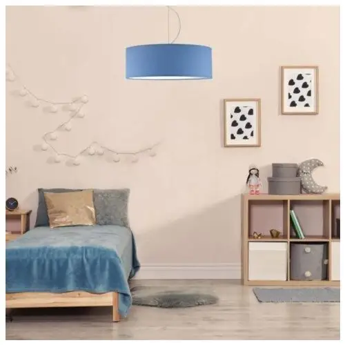 Lysne Lampa wisząca do pokoju dziecięcego hajfa fi - 50 cm - kolor niebieski