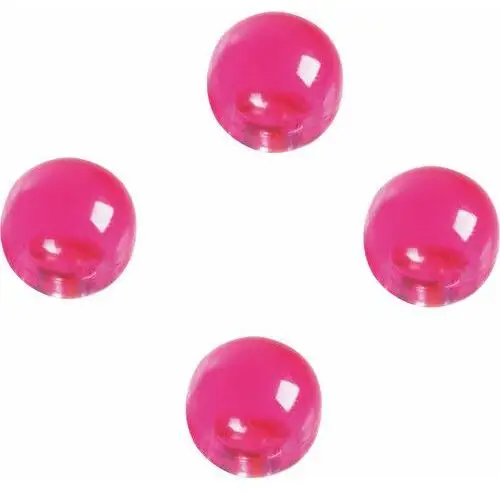 Pinezka magnetyczna magnesy piłka 14mm 4szt różowy