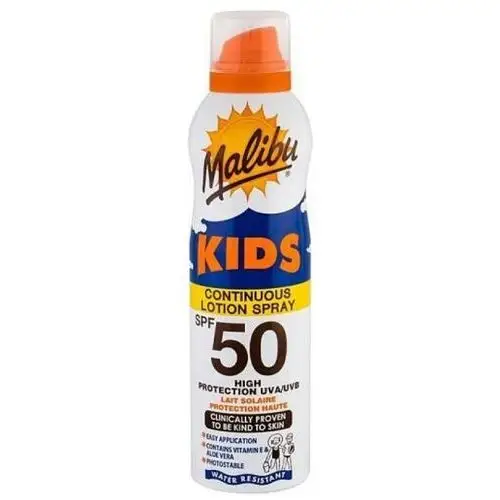 Kids continuous lotion spray spf50 balsam przeciwsłoneczny dla dzieci 175 ml Malibu