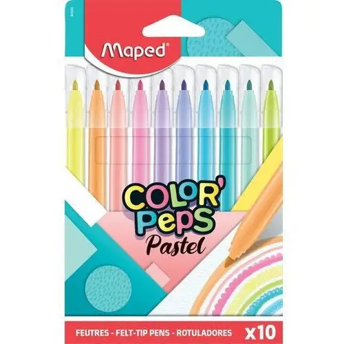 Maped Flamastry colorpeps pastel, 10 sztuk