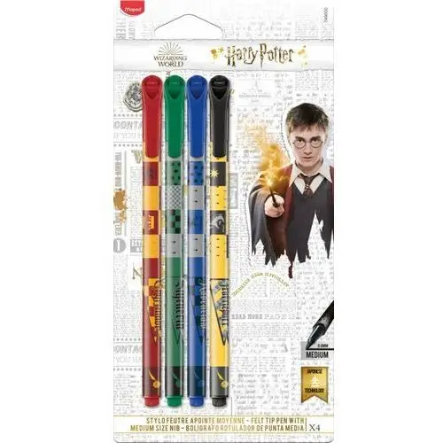 Flamastry Harry Potter, 4 kolory