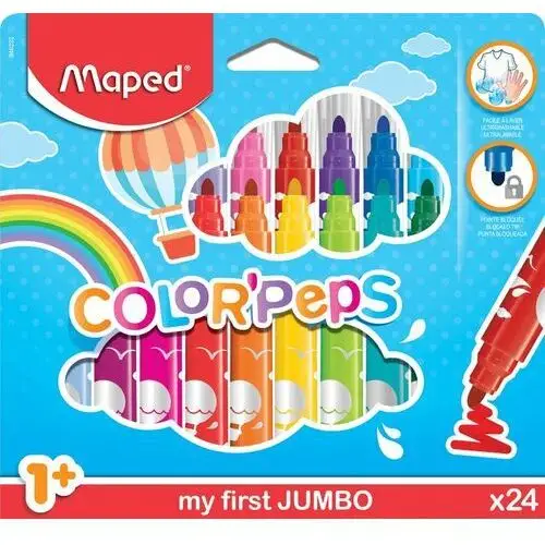 Maped Flamastry jumbo color peps early age 24 kolory