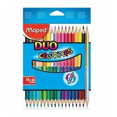 Maped Kredki dwustronne colorpeps duo, 36 kolorów