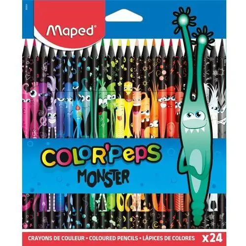 Maped, Kredki ołówkowe, Colorpepes Monster, 24 kolory