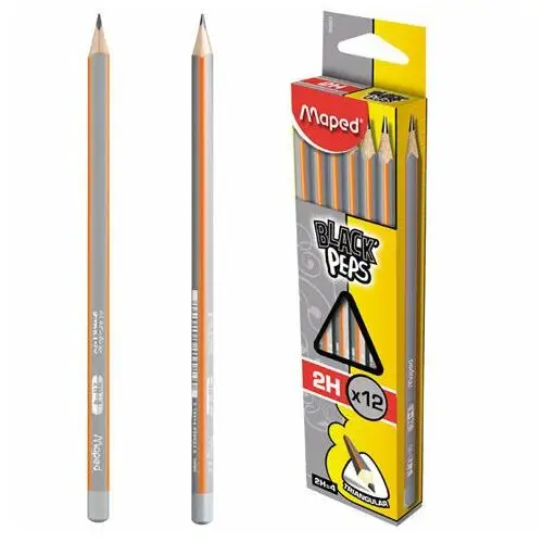 Ołówek drewniany black'peps 2h bez gumki Maped