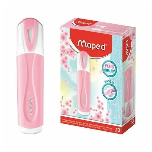 Zakreślacz fluo peps pastel różowypudełko Maped