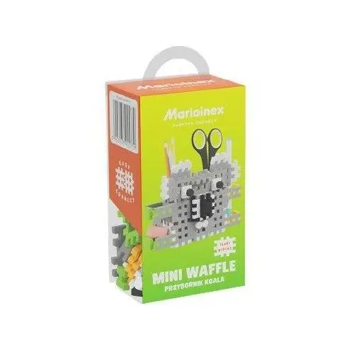 Marioinex klocki konstrukcyjne mini waffle - przybornik koala 70 elementów