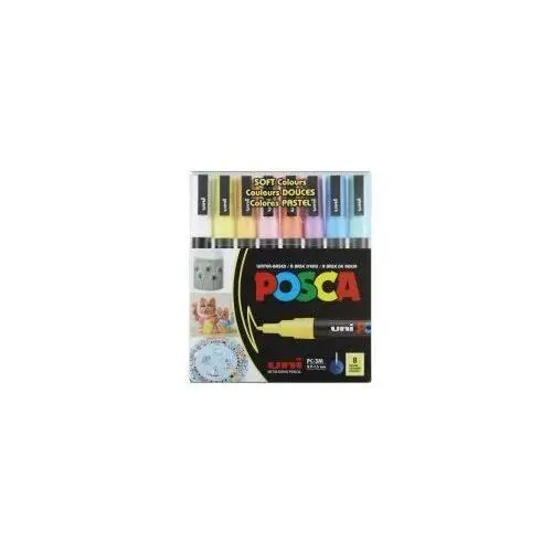 Markery PC-3M soft colors pastelowe kolory Posca Uni