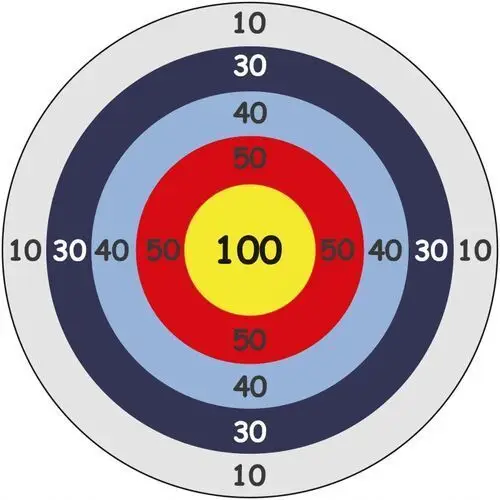 Mata Animacyjna Gra Rzut Do Celu 100x100 cm