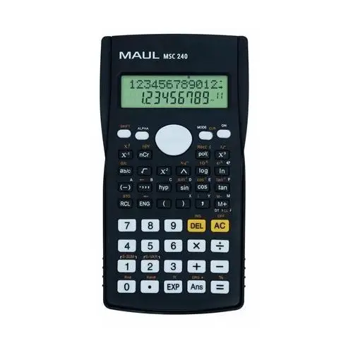 Kalkulator naukowy msc 240 12-pozycyjny 2 linie wyświetlania czarny Maul