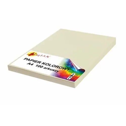 Mazak Papier kolorowy a4 120g ecru 100 arkuszy